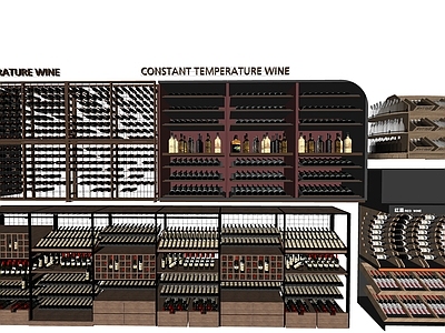 现代货架 红酒 货柜 红酒架 酒柜 陈列架