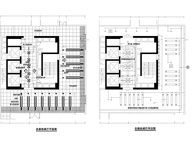 物委办公楼电梯厅详图