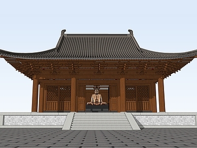 中式寺庙建筑