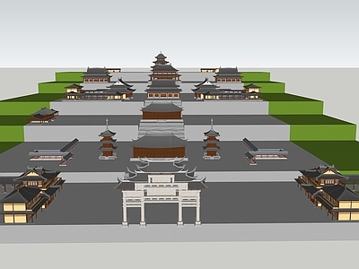 中式寺庙建筑