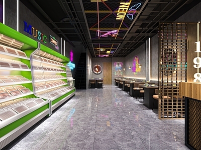 工业风火锅店