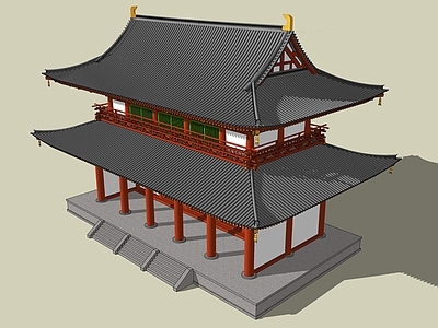 中式寺庙建筑