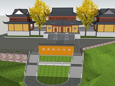 中式寺庙建筑