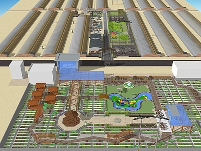 现代农业建筑 生态园 田园综合体 农家乐 农场乐园