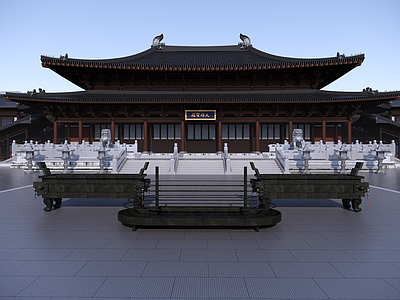 中式寺庙建筑