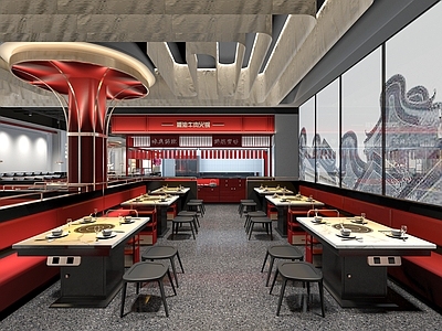 现代潮汕牛肉火锅店