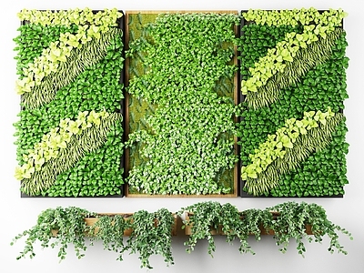 现代绿植墙 苔藓墙面