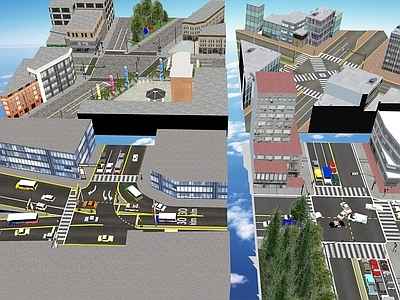 现代道路绿化景观 高速公路建设