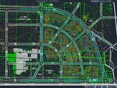 现代简约城市规划建筑 图 产业规划 工业区规划 规划设计