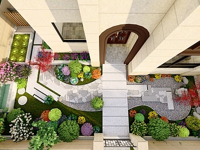 别墅庭院景观 施工图