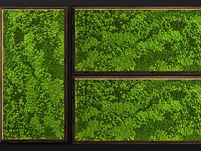 现代植物墙 背景墙
