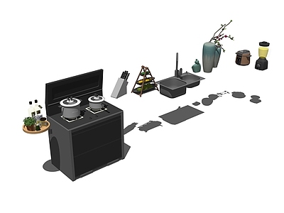现代灶台 用品