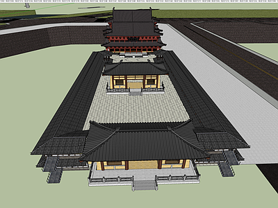 中式寺庙建筑