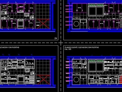 厨房橱柜CAD 施工图