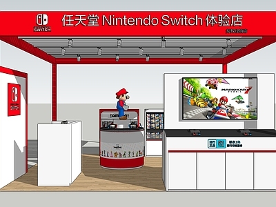 现代任天堂展台 switch 商场中岛店