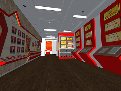 现代党建展厅 红色展览馆