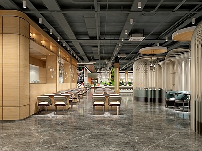 现代自助餐厅