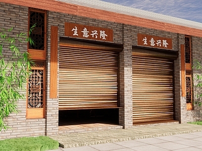 现代卷帘门 商业街铺面 卷闸 铁闸 车库大