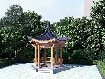 中式凉亭