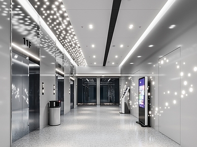 现代电梯间