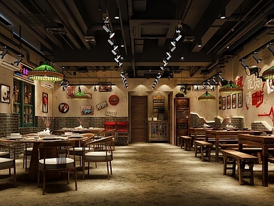怀旧复古火锅店