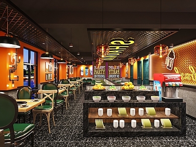 工业风火锅店