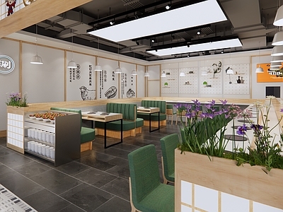 现代旋转火锅店 回转小火锅