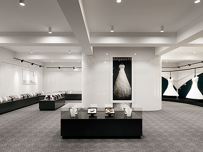 现代婚纱摄影店 珠宝首饰店 展柜