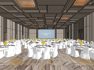 新中式酒店宴会厅 宴会前厅