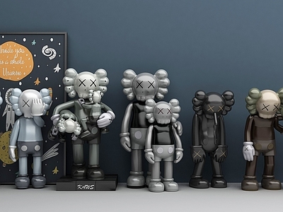 现代暴力熊 KAWS 公仔 玩具