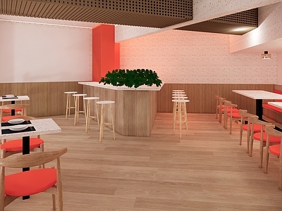 现代快餐店 早餐店 包子铺