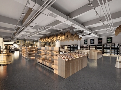 现代超市 手信店 礼品店 精品店 烘培店 前台 商品展架 烘培店 货架