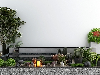 新中式植物堆