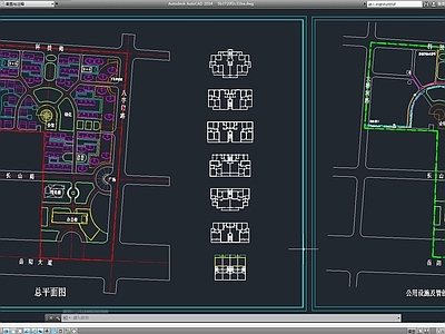 现代简约住宅建筑规划 住宅建筑规划 住宅小区 小区建筑规划 小区户型  居住区景观