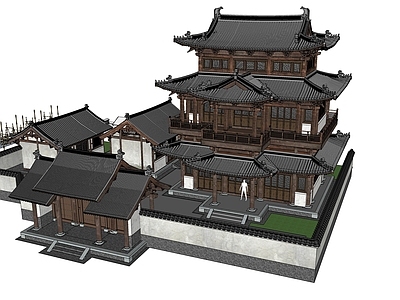 中式寺庙建筑