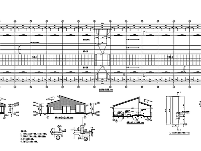 牧场母牛舍建筑工艺图纸 施工图 工业建筑