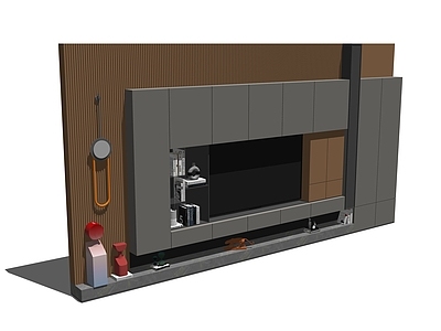 现代电视墙 电视柜 电视机 背景墙 装饰墙 客厅电视柜