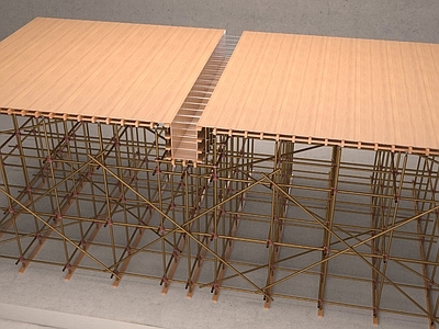 现代建筑构件 工地 满堂支架 脚手架 建筑工地 混凝土车 施工架子