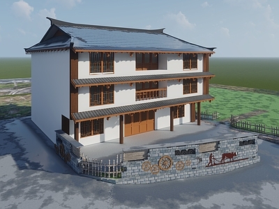 中式乡村民房