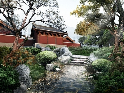 中式寺庙建筑