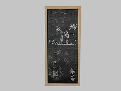 现代黑板画