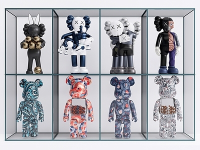 现代玩具公仔 暴力熊玩偶 KAWS