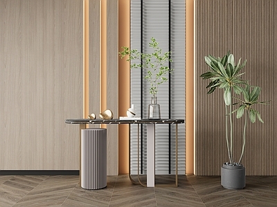 现代端景条案