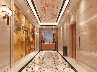 新中式电梯间