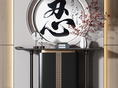 新中式端景条案
