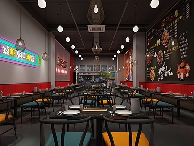 工业风火锅店