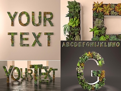 现代植物墙