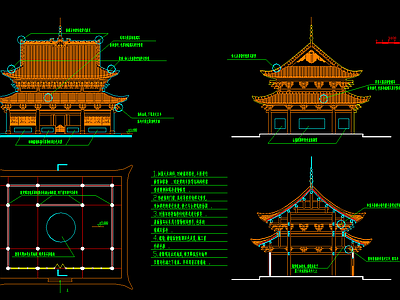 寺庙古建筑设计方案图