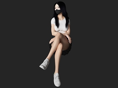 现代女人 戴口罩人物 口罩女人 美女