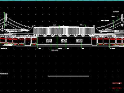 西安雁塔仿唐建筑改建施工图